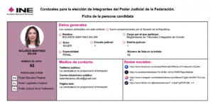 Datos públicos en la plataforma del INE. Sus redes Sociales cambiaron a privadas.